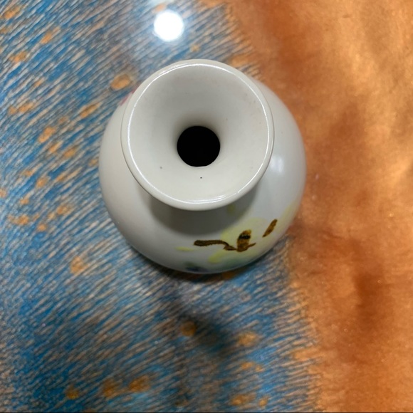 Vintage Clouds Folsom Pottery Small painted Bud vase - Picture 3 of 8